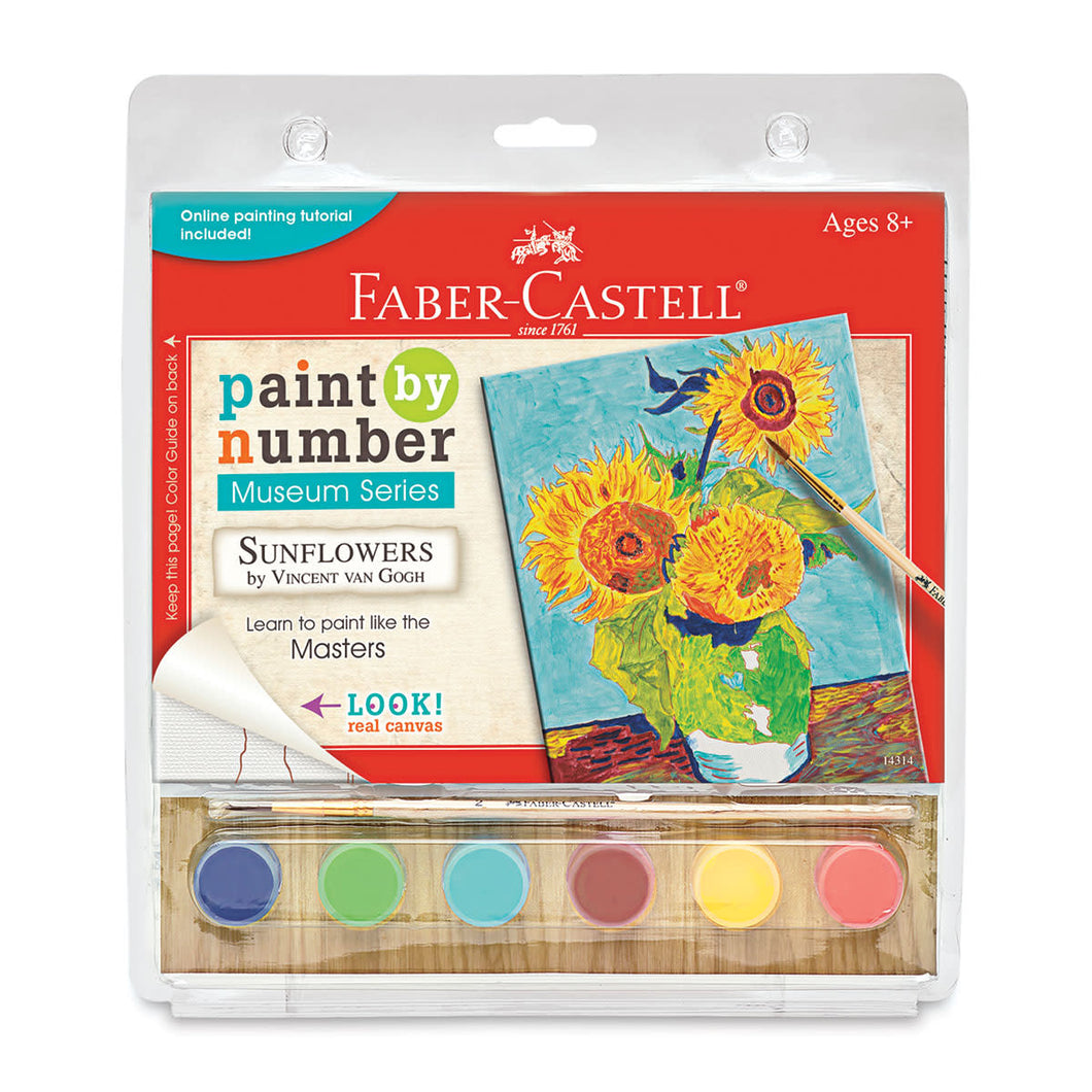 Faber- Castell Paint By Number Museum Series- Sunflowers by Vincent Van Gogh